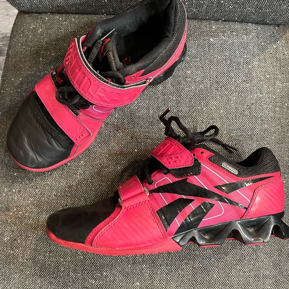 Reebok Pink and Black Athletic Shoes